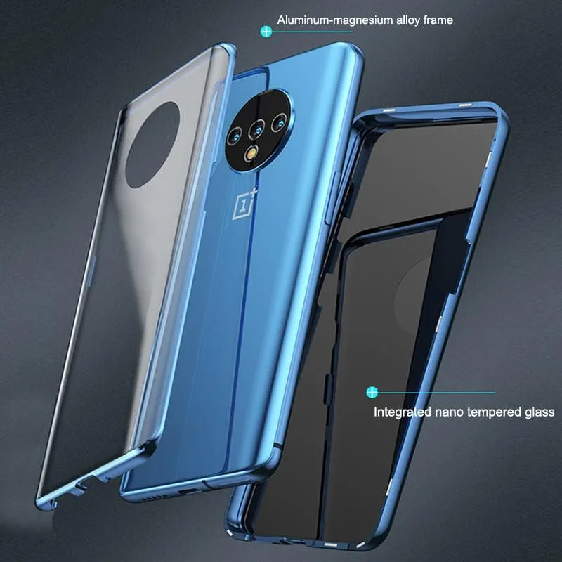 Чехол с магнитной застежкой для OnePlus 7T 1 + 7t 7 Pro One Plus 6 6t двухсторонний стеклянный