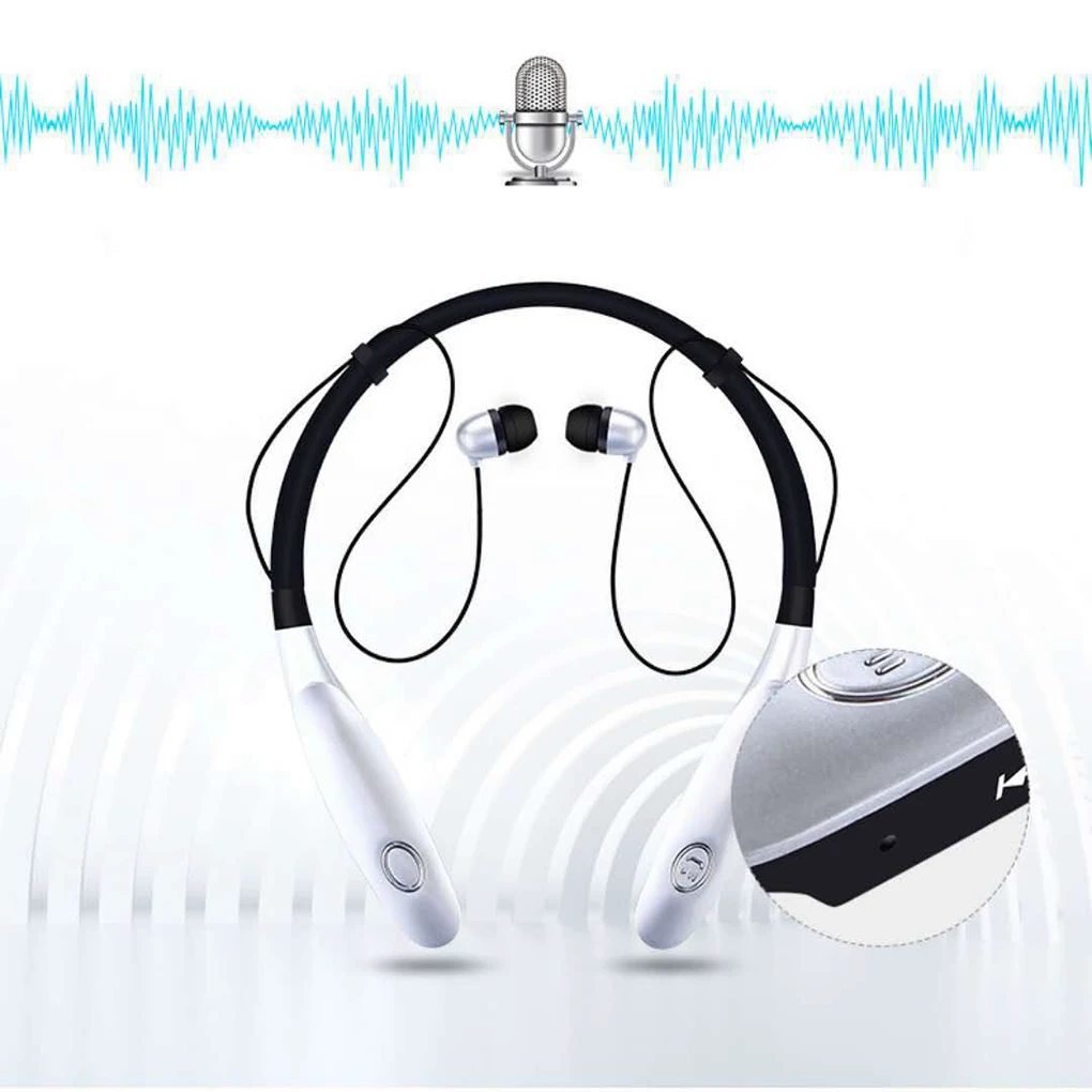 HBS900s Беспроводные Bluetooth 4,2 шейные спортивные наушники стерео звук на открытом воздухе гарнитура для всех телефонов