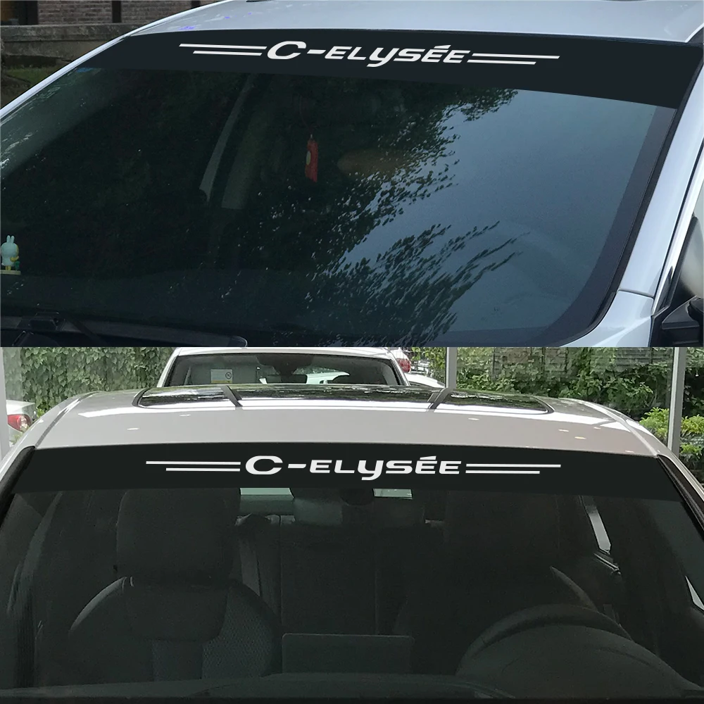 For Citroen C4 C1 C5 C3 C6 C-ELYSEE VTS Vinyl Film Car Front Rear Windshield Stickers Auto DIY Decoration Tuning Accessories | Автомобили