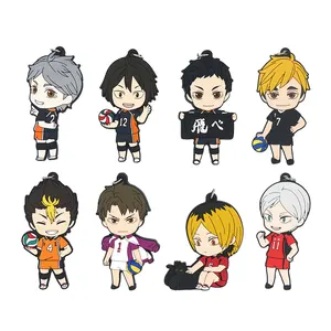 Haikyuu! Резиновый брелок с аниме Sawamura Daichi Kozume Kenma Yamaguchi Tadashi sugawa A Koshi Haikyu