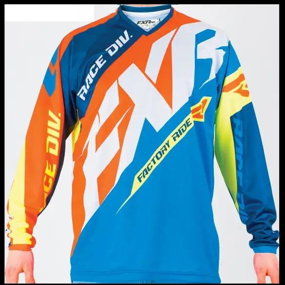 

FXR 360 Divizion Motocross Jerseys DH XC Bicycle Cycling Sport Long Sleeve Shirt ATV MTB Moto Racing Jersey
