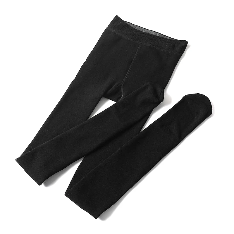

Legs Fake Translucent Warm Fleece Pantyhose Women Soft Leggings Fleece Lined Hip Lift Pants WHShopping