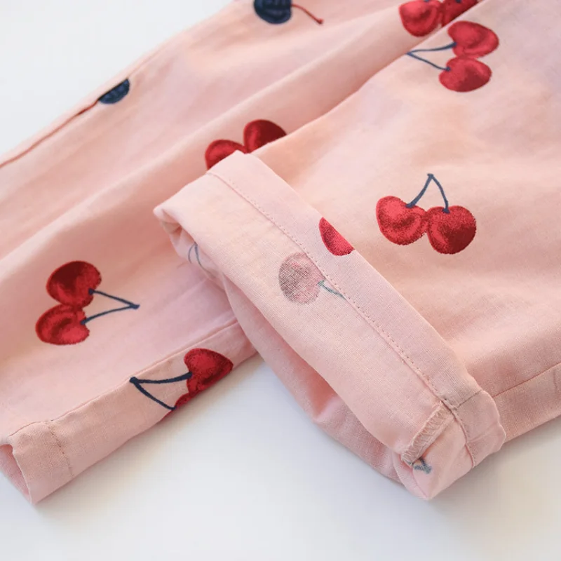 Новые женские марлевые хлопковые брюки для женщин тонкие летние домашние в виде