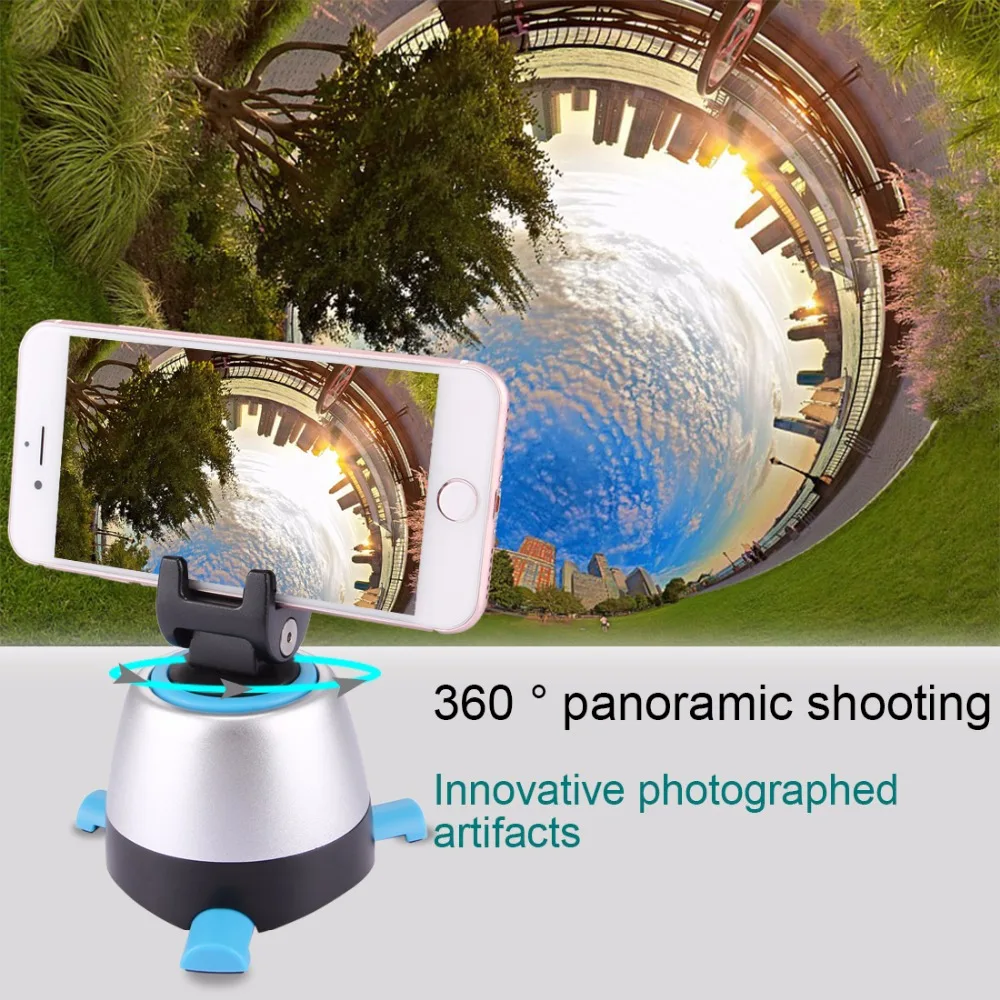 

AWEI W3 Electronic 360 Degree Rotation Panoramic Head with Remote Controller for Smartphones, GoPro, DSLR Cameras