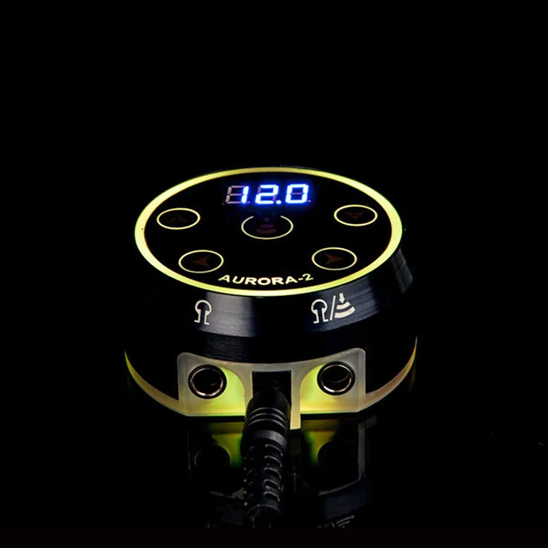 Высокое качество черный/серебристый мини LED Touch Pad Pro AURORA-2 тату машина питания |