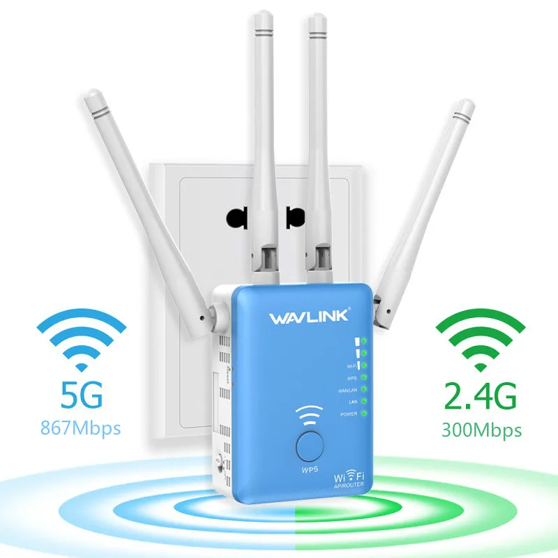 1200mbps repeater Wavlink Беспроводной Wi-Fi ретранслятор с высоким коэффициентом усиления антенна wifi маршрутизатор/точка доступа WPS Wi-Fi диапазон расширитель Усилитель сигнала Усилитель - Цвет: 1200mbps repeater