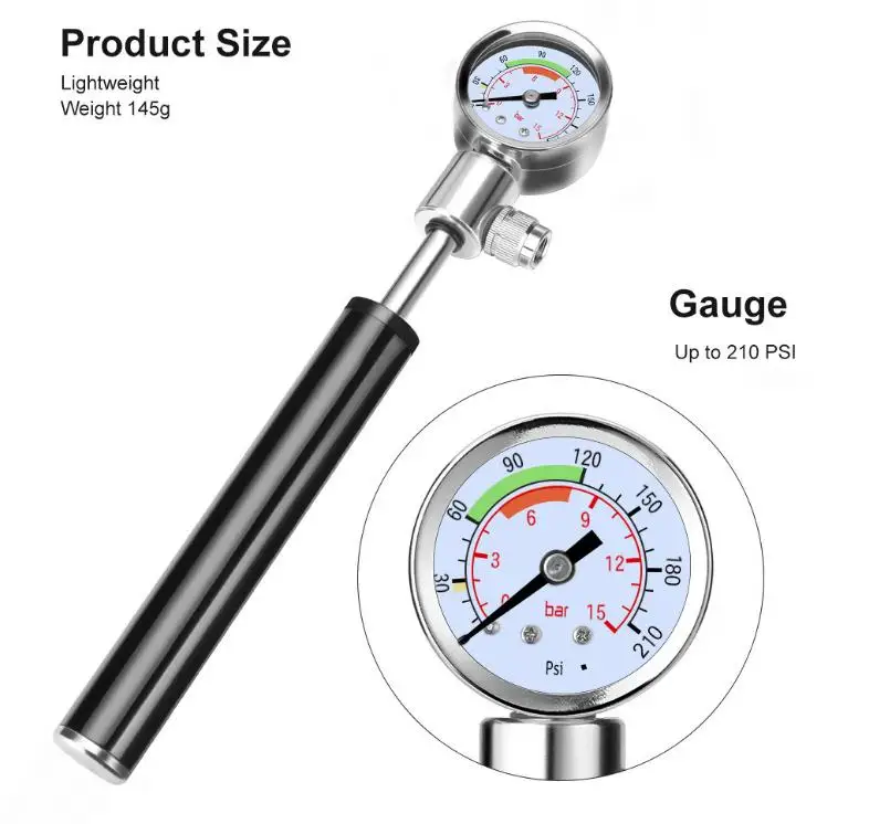 Детектор утечки воды ударопрочный циферблат Автомобильный манометр тестер