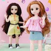 aidolla 16 bjdsd doll clothes diy dolls accessories 12inch movable joint top and pants suit girl toy doll gift diy clothes