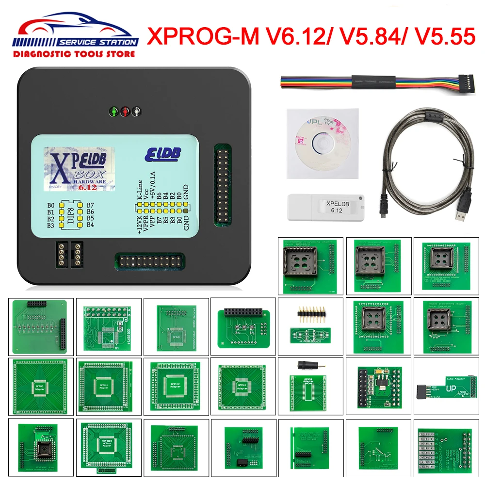 Программатор инструментов для настройки чипов XProg-M Xprog M V6.12 V5.84 V5.55 Prog-M Xprogm 5 84 ECU |
