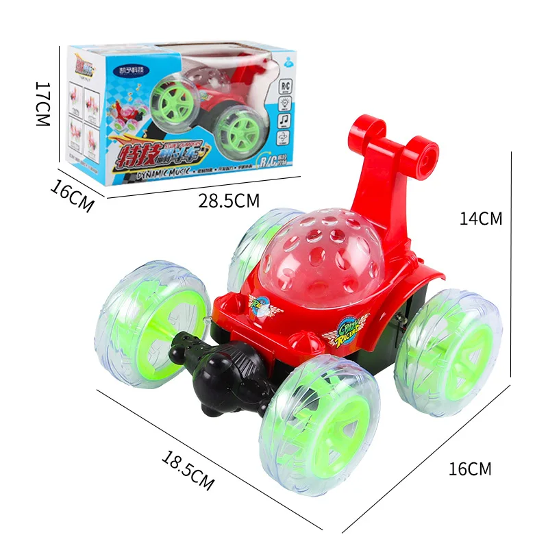 

Remote Control Stunt Car Toy With Flashing Lights Music 360Â° Tumbling RC Car Toys For Children Kids Boys Gifts