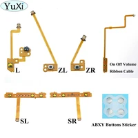 yuxi for nintend switch zr zl l sl sr button key ribbon flex cable card slot abxy buttons sticker on off volume ribbon cable