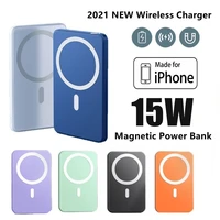 new 10000mah portable magnetic wireless power bank mobile phone external battery for iphone 13 12 13pro 12pro max mini powerbank