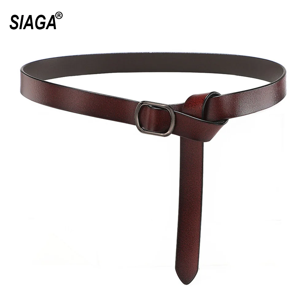 Женский универсальный ремень из натуральной кожи в стиле ретро повседневный с