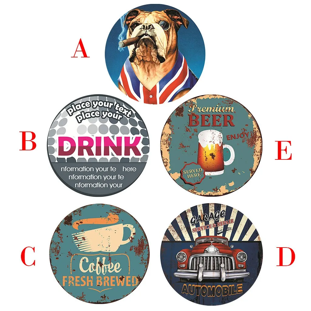 1 шт. пивная бутылка для мопса рок металлическая жестяная крышка бара паба