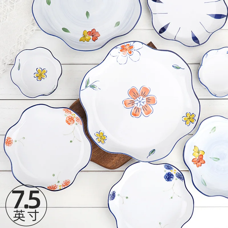 Японская Персонализированная посуда домашняя креативная Милая тарелка для