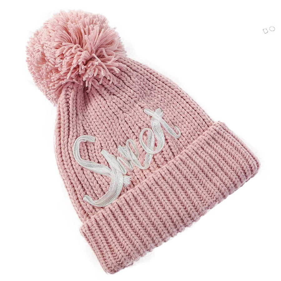 

COKK Winter Hats For Women Knitted Beanie With Pompom Ball Bonnet Femme Plush Solid Color Thick Warm Winter Cap Gorro Korean