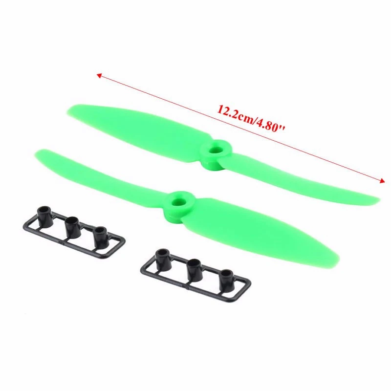 16Pcs 5030 5X3 Multirotor CW CCW Propeller for RC Quadcopter Qav250 Prop (Black and Green) | Электроника