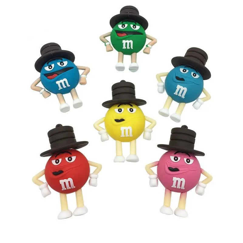 

Cartoon Cap M Chocolate Beans Usb Flash Drive 128Gb Usb 2.0 4Gb 8Gb Pendrive 16Gb 32Gb 64Gb Usb Memory Stick Pen Drive Free Ship