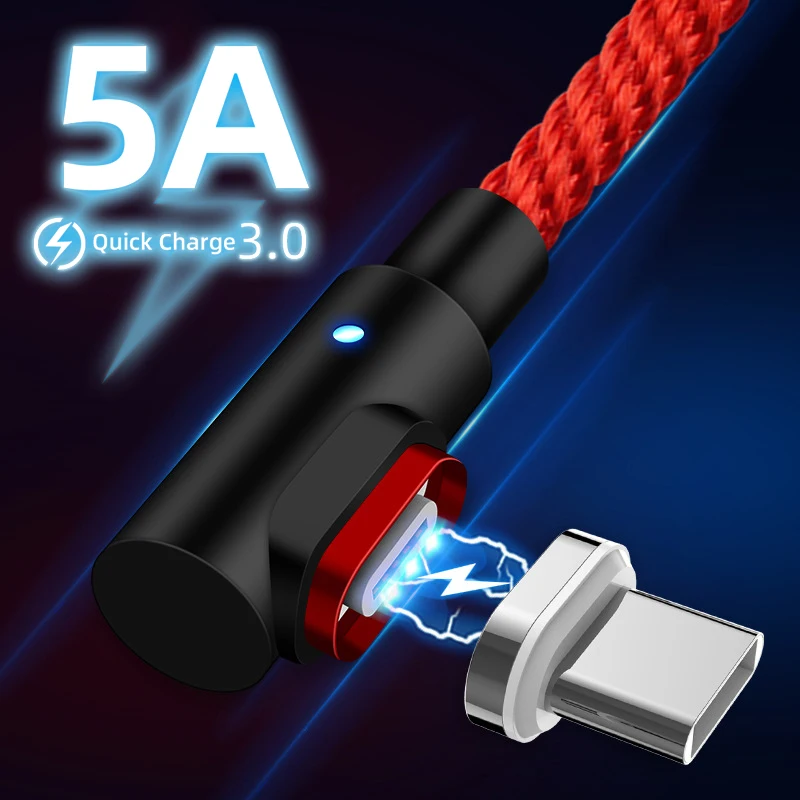 Магнитный Micro USB кабель 8 Pin C адаптер быстрой зарядки для iPhone Xiaomi Huawei зарядное