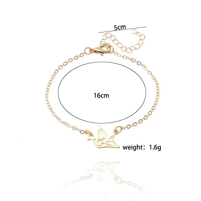

Bohemian Simple Bracelet Charm Female Hollow Bird Pendant Alloy Material Two Colors Optional Fashion Girl Jewelry Gift Hot