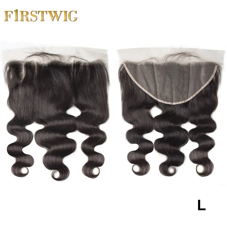 Бразильские HD прозрачные швейцарские кружева свободные тела волна Закрытие 13x6