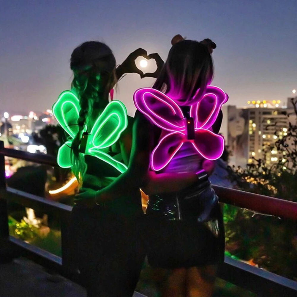 Светящийся провод EL LED неоновый Рождественский танец вечевечерние DIY Костюмы