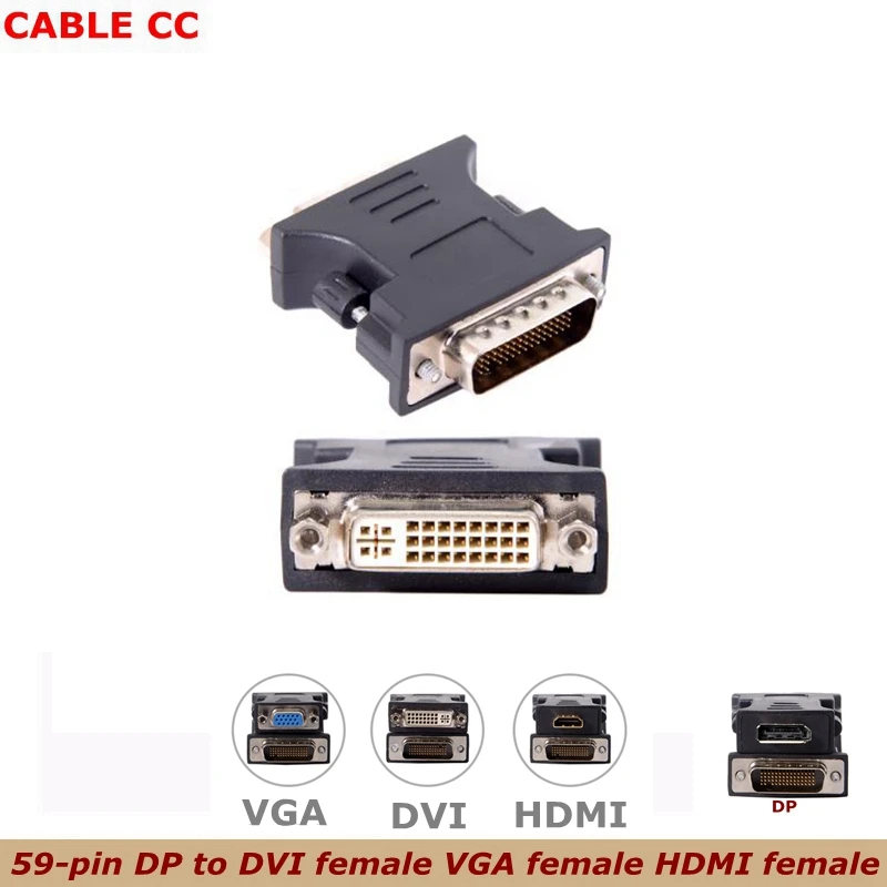 

LFH DMS-59pin Male to DVI 24+5 Female Extension Adapter for PC Graphics Card