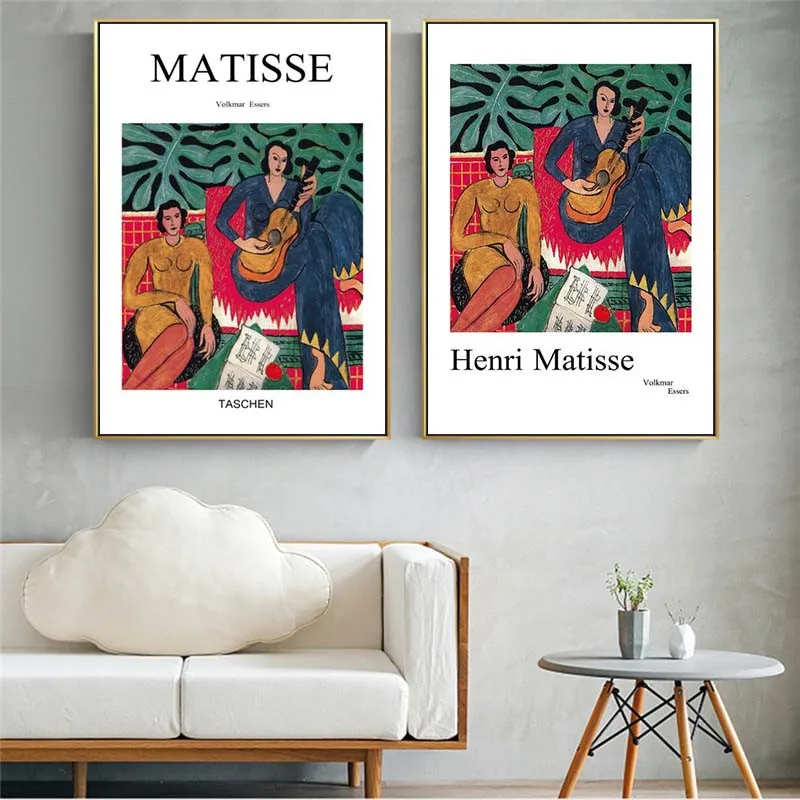 

The Music by Henri Matisse Canvas Art Posters And Prints Classical Famous Art Canvas Paintings on the Wall Art Pictures Cuadros