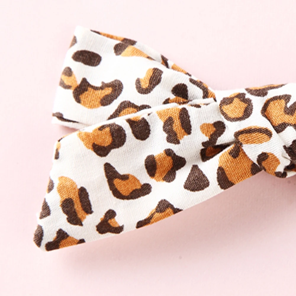 

Korea Style Hair Clips Leopard Print Bows Headwear Hair Accessories For Girl Gifts Headbands For Kids Cute Hair Grips Hairpins
