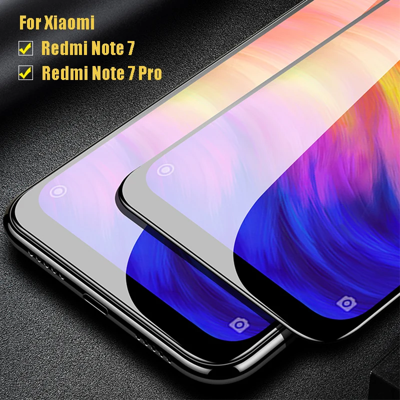 Защитное стекло для Xiaomi Redmi Note 7 Pro закаленное экрана xiomi Red mi Note7 Note7pro бронированное
