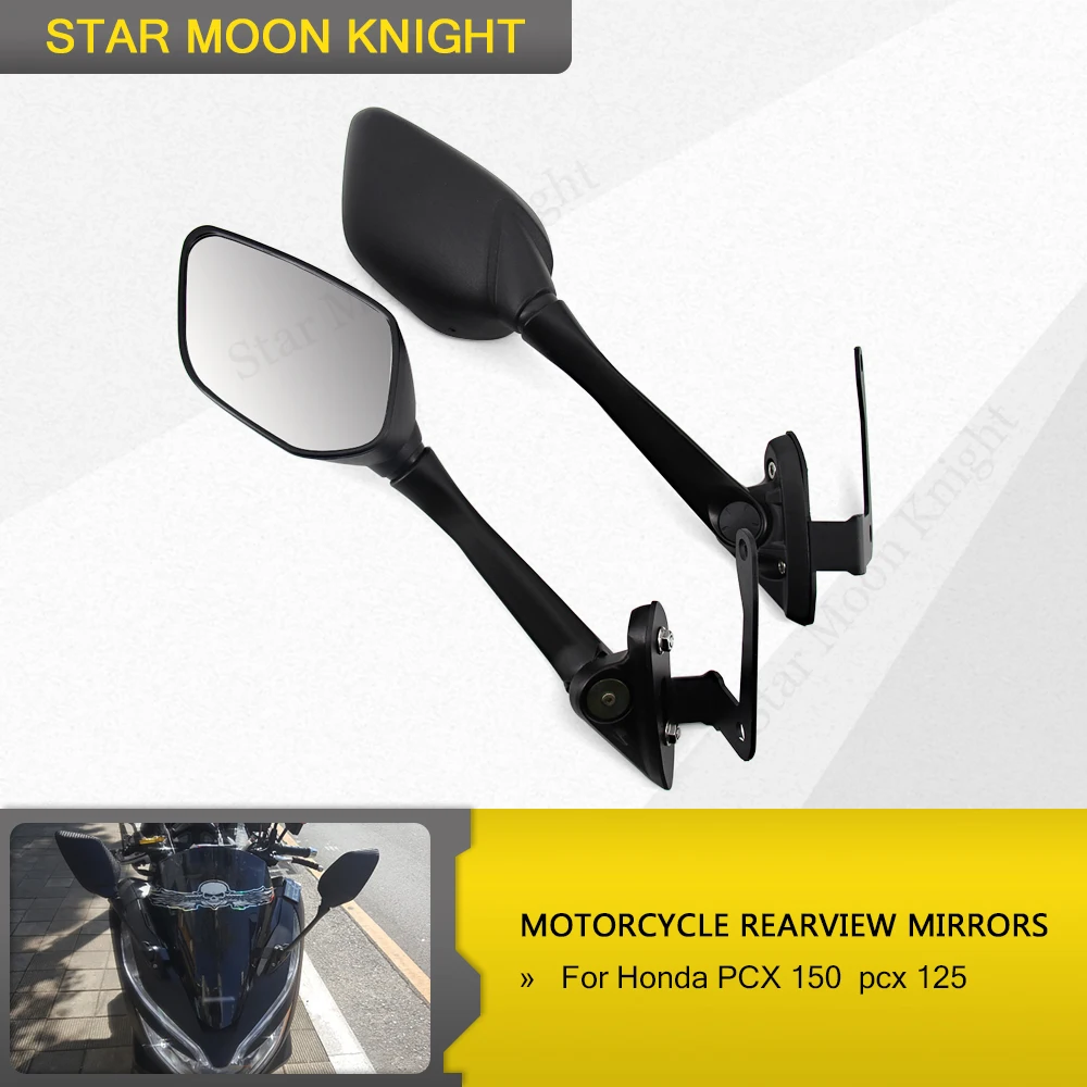 

Aluminum Motorcycle Rearview Mirrors Handlebar Rear View Side Mirror Modification Accessories For Honda PCX 150 125 pcx 125 150
