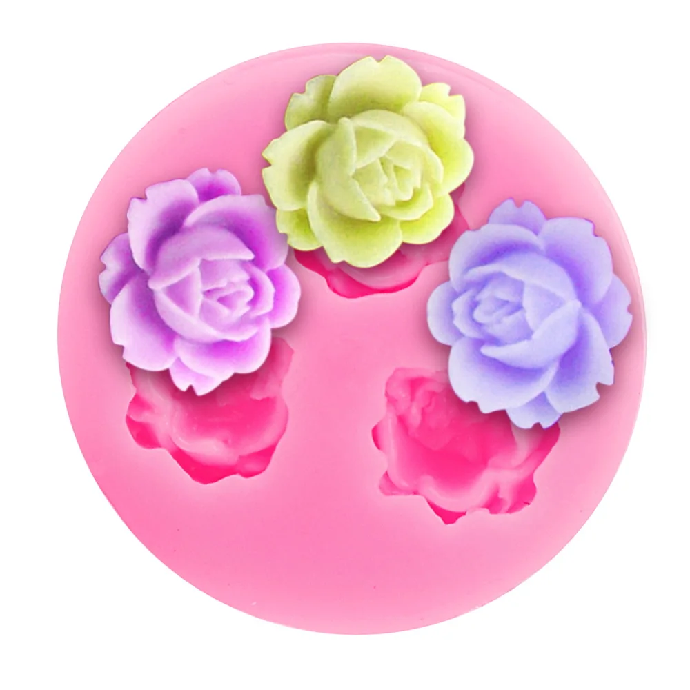 

HILIFE 3D Rose Mold for Fondant Chocolate Kitchen Tools Cake Decoration Silicone Gadgets