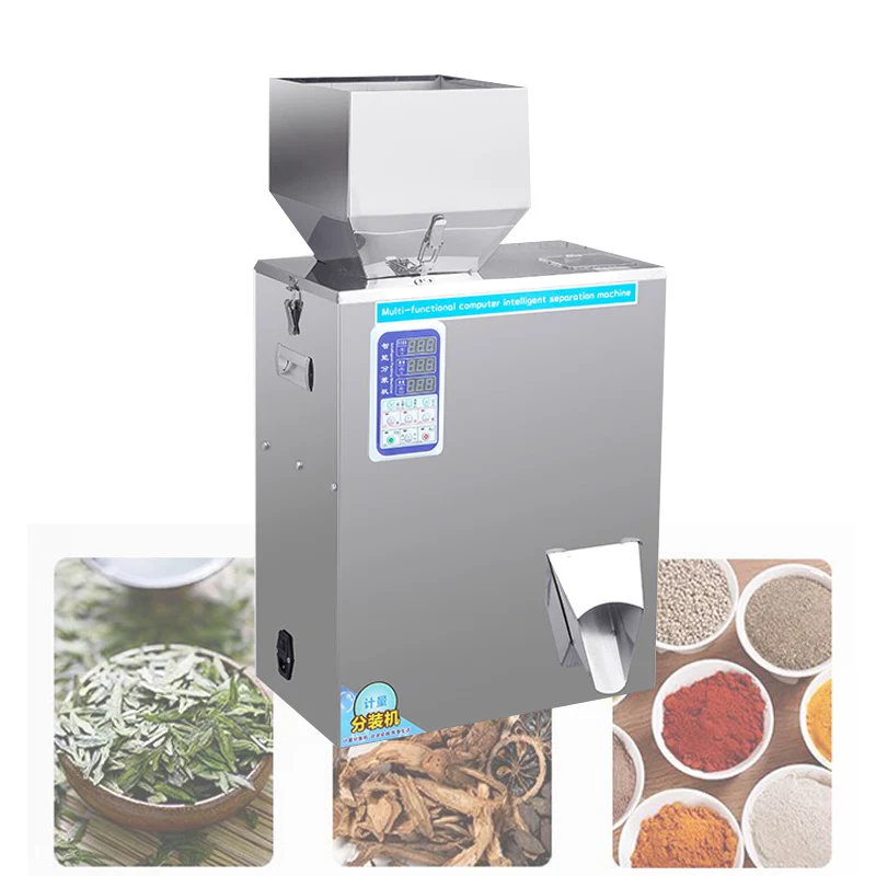 

High Quality Cereal Grain Packaging Machine Stainless Steel Granule Powder Filling Machine Vibration Feeding