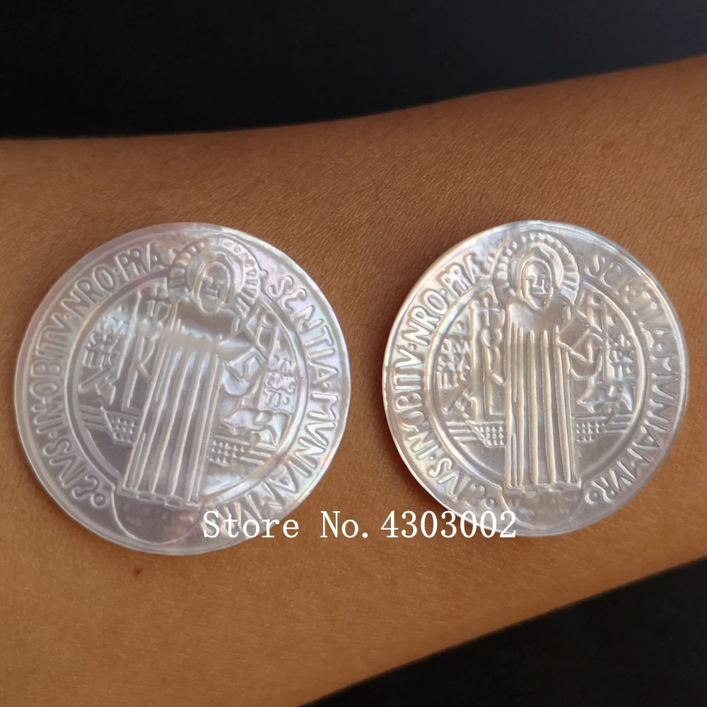 10 шт./лот 30 мм натуральный круглый перламутровый корпус для матери Сан-Бенито