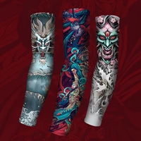 arm warmers tattoo sleeve flower seamless arm cold ice filament quickly dissipate heat comfortable sunscreen