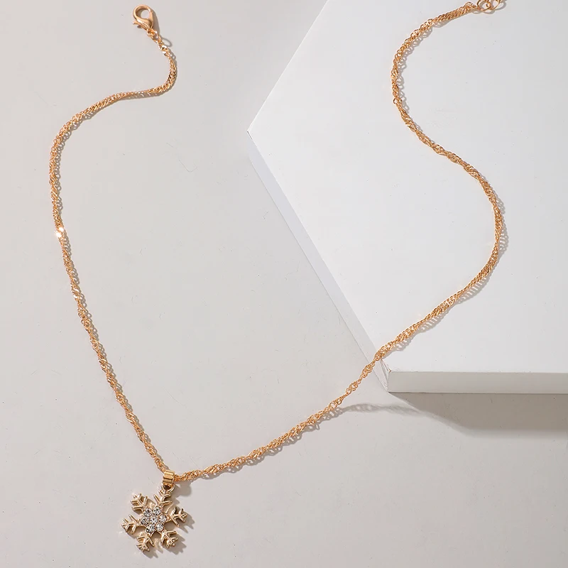 Женское Ожерелье-чокер с бантом в виде деда мороза снежинки