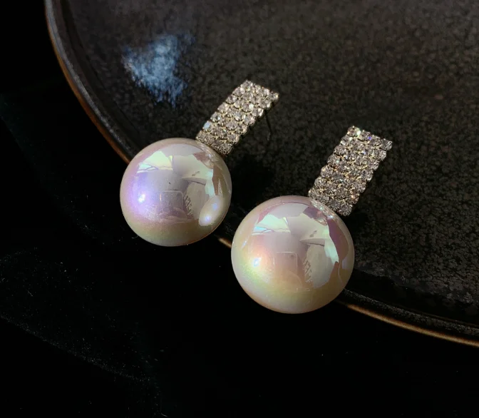 Высокое качество оптовая продажа серьги пригородных джокер с жемчугом S925