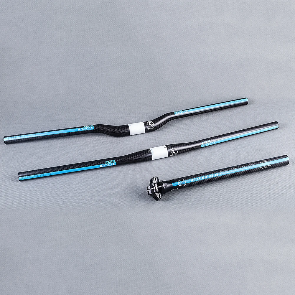 FCFB 3K Углеродное волокно горный велосипед MTB комплекты для руля вынос стойка