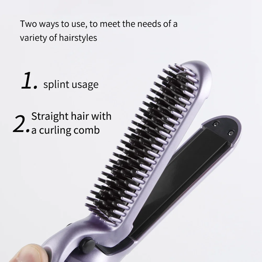 

2-in-1 Hair Straightener and Curler with 2 Adjustable Temperature 30s Fast Heating Hair Styling Kit for All Hairstyles