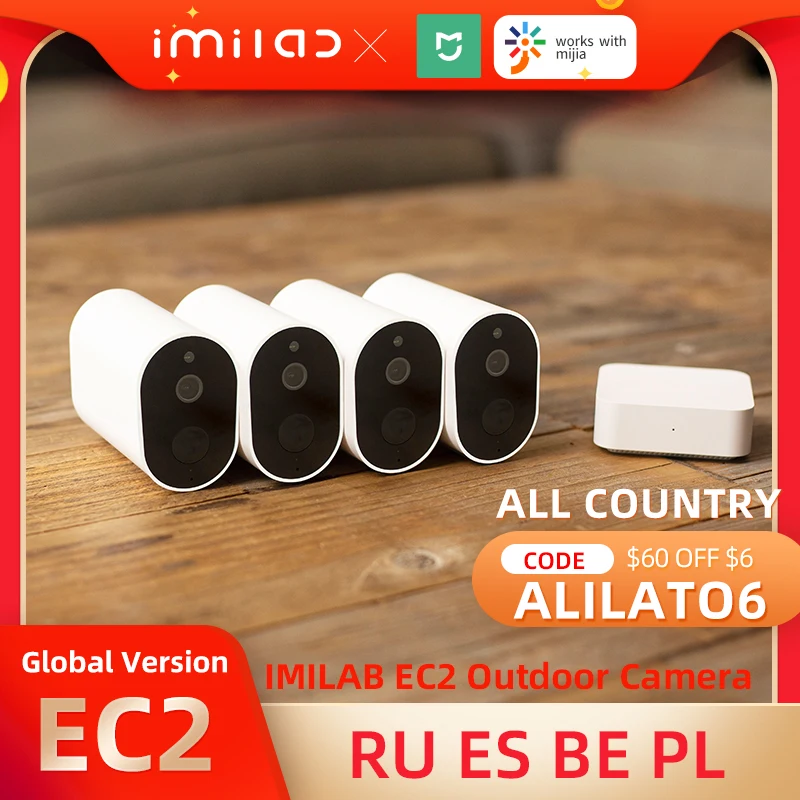 

IMILAB EC2 Security Camera Outdoor Wifi Camera 1080P Wireless Ip Camera Gateway MIP66 MihomeCCTV Vedio Surveillance Camera Mijia