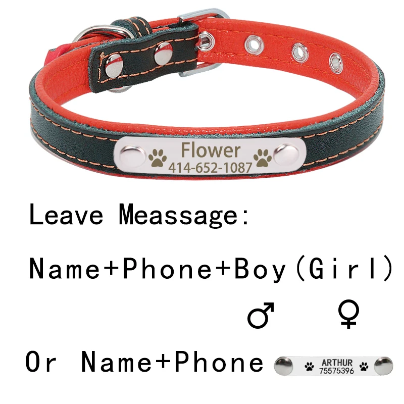 Именной ошейник для собак именная бирка именной щенков маленький средний и