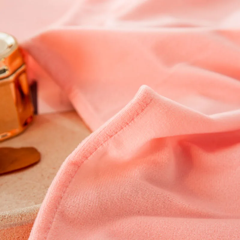 Светильник розовый текстиль бархатная простыня простой стиль коралловый бархат