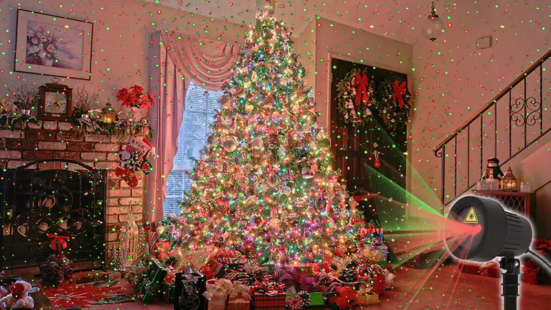 Лазерный проектор огни Deco noel открытый сад лужайка цветочный пейзаж Освещение