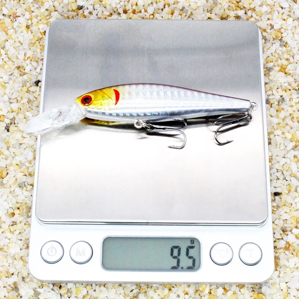 Приманка рыболовная плавающая в виде гольяна 16 шт. наборе твердая Кривошип