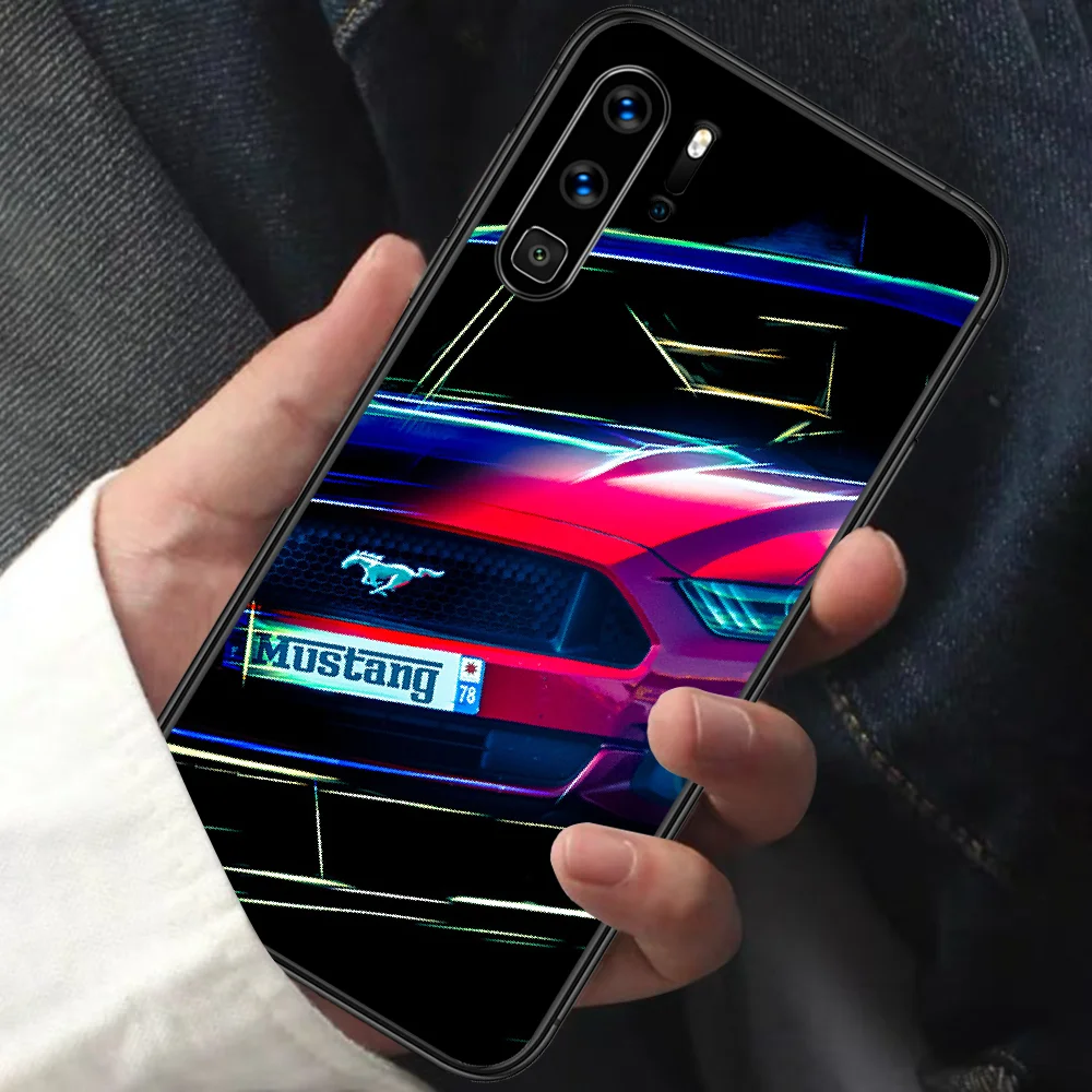 

Ford Brand Mustang GT Phone Case For HUAWEI P 9 10 20 30 40 Lite smart Pro Z 2019 Nova 5T 6 7 i black Shell Soft Bumper Fashion