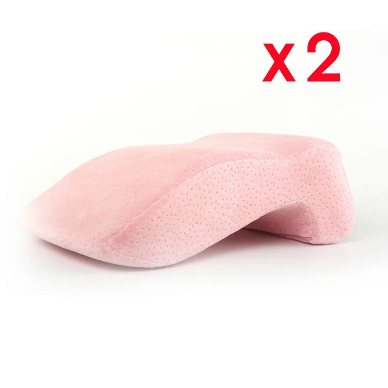 Pink x2 Arch дорожная подушка для шеи против давления для рук защита шеи подушка для шеи домашняя пара Подушка для офиса nappingпутешествия almohada - Цвет: Pink x2