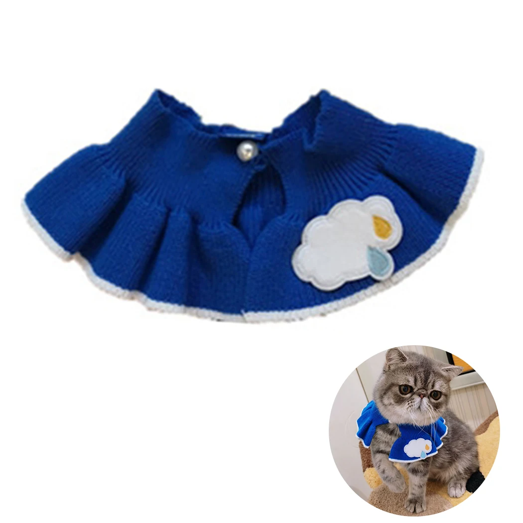 

Cute Pet Collar Creative Knitted Elastic Fashion Pet Bib Pet Costume Collar For Cat Supplies Pet Accessories