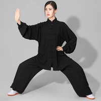 ushine unisex traditional chinese clothing 6 colors long sleeve wushu taichi kungfu uniform tai chi uniforms exercise clothing