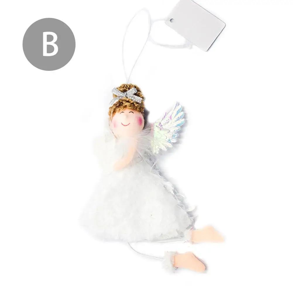 Hot Christmas Tree Hanging Ornaments Cloth Santa Claus Snowman Xmas Tree Toy Doll Hang Decoration Christmas Decorations for Home - Цвет: 3