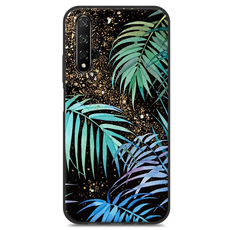 Для huawei Nova 5T чехол 3D рельефная живопись ТПУ Мягкая задняя крышка чехол мультфильм силиконовая защитная оболочка для huawei Nova 5T# KO - Цвет: Прозрачный